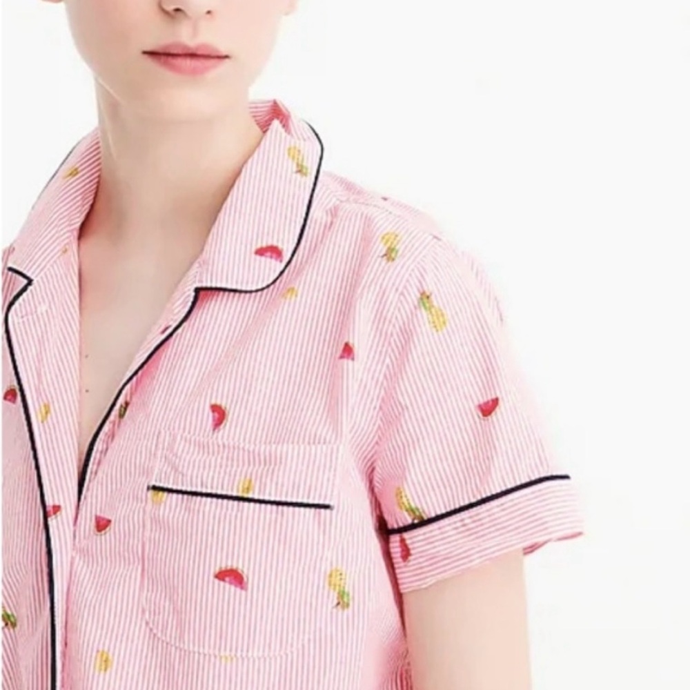 J. Crew Tipped Pajama Top‎ in Fruit Salad